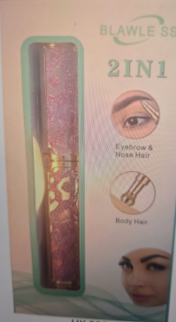 depiladora de dama 2 en 1 rosada